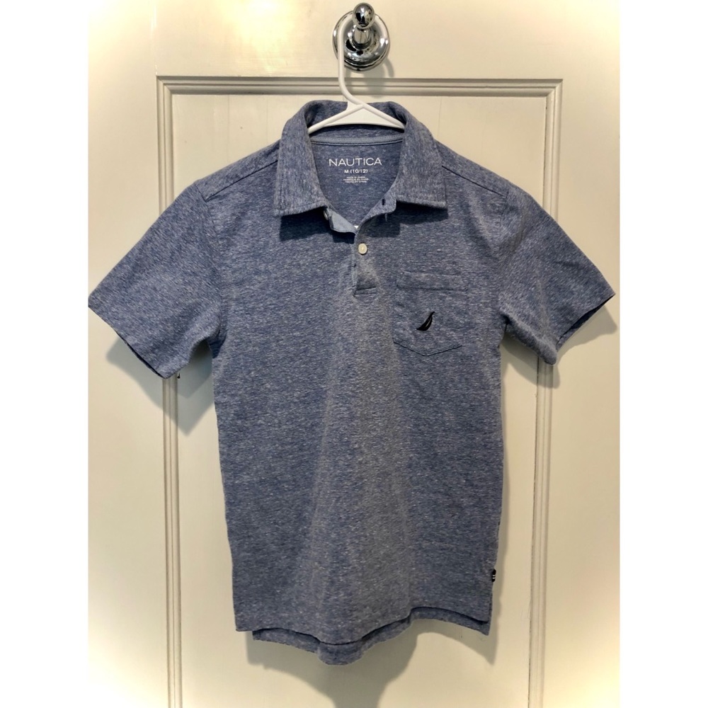 Náutica Blue Polo Shirt Medium 10/12